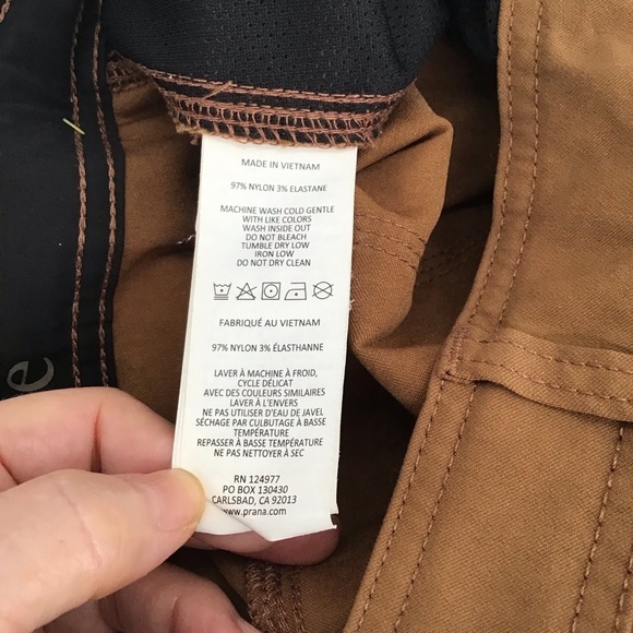 Prana Women’s Slim Stretch Zion Straight Cargo Pants Sepia Brown Hiking 30 x 30 - Picture 9 of 9